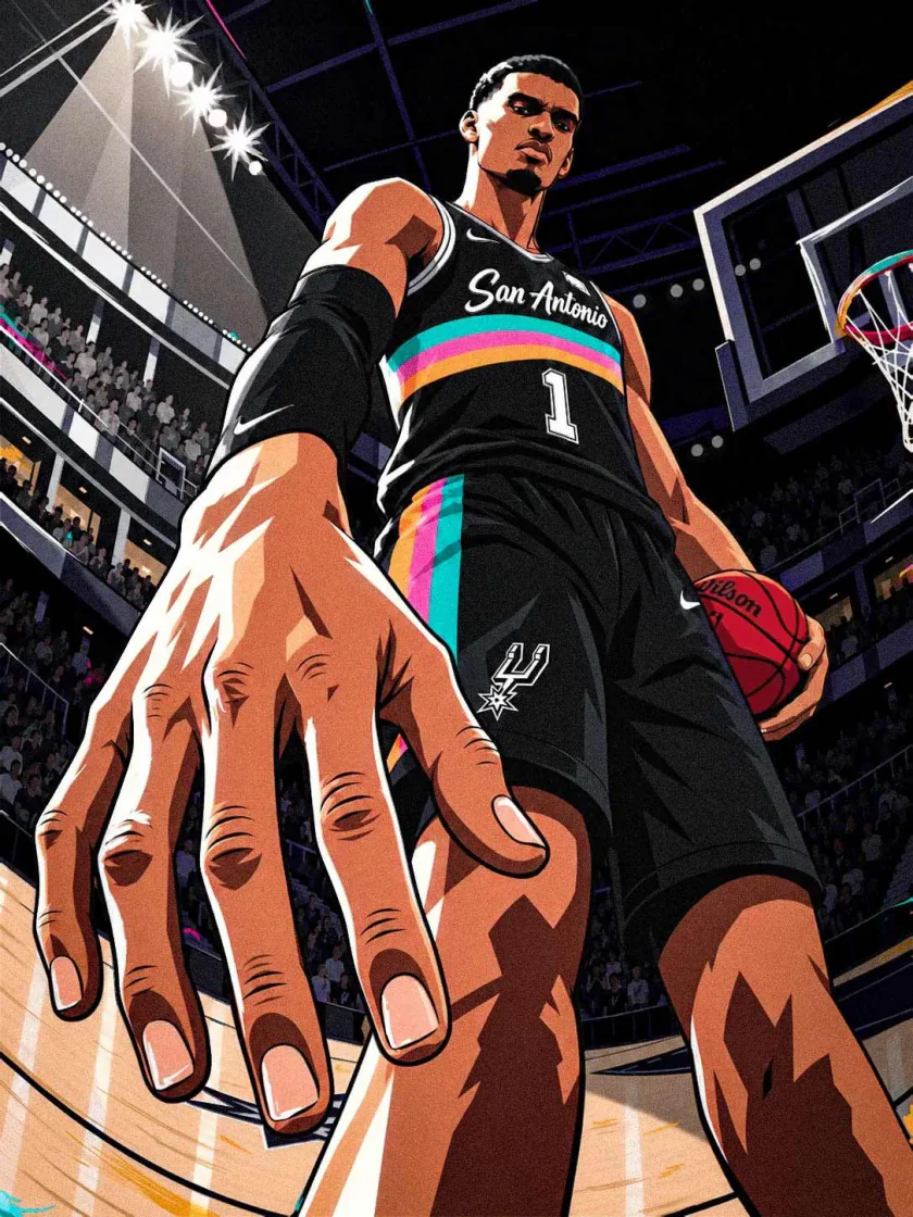 Affiche sportive ONE SHOT illustrée par Eddy Lombard