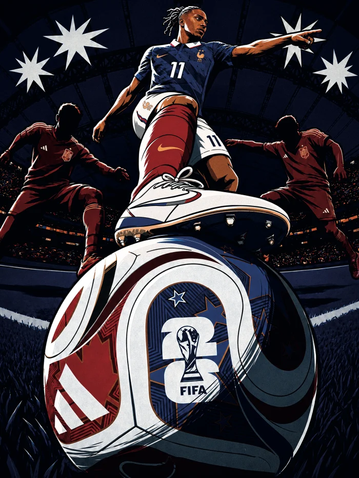Affiche ONE SHOT numéro 16 consacrée au football féminin français